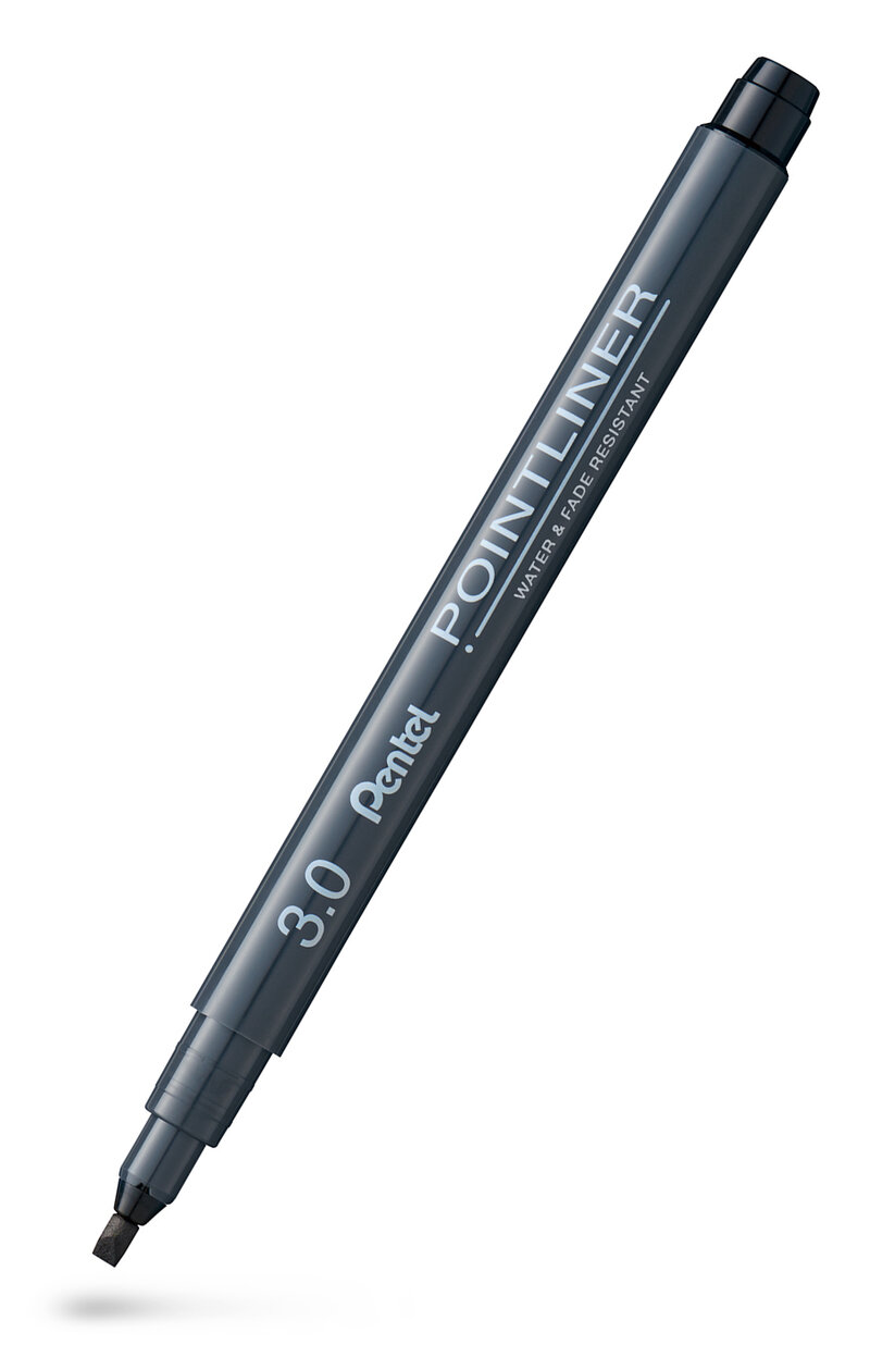 Pointliner PENTEL CALLIGRAPHY 3mm svart