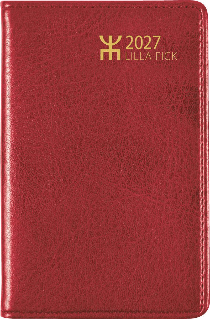 Fickkalender - Lilla Fick Röd Konstskinn FSC
