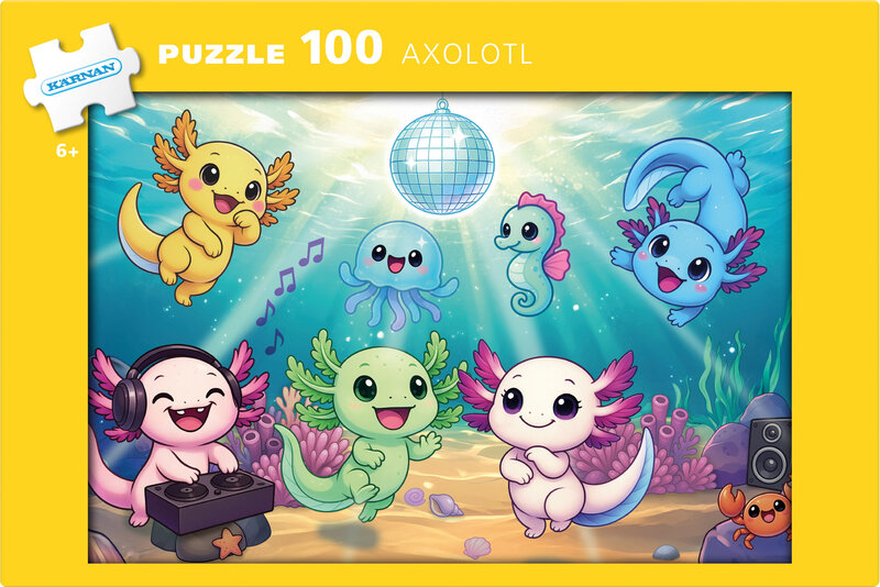 Pussel Axolotl 100 bitar