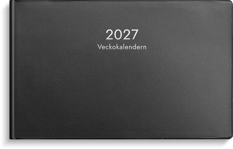 Veckokalendern 2027 svart plast