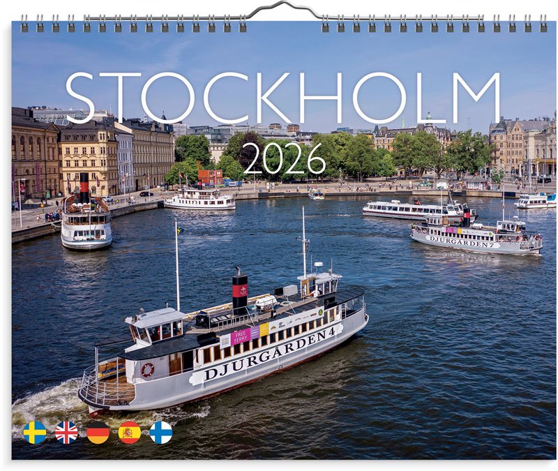 Väggkalender 2026 Stockholm