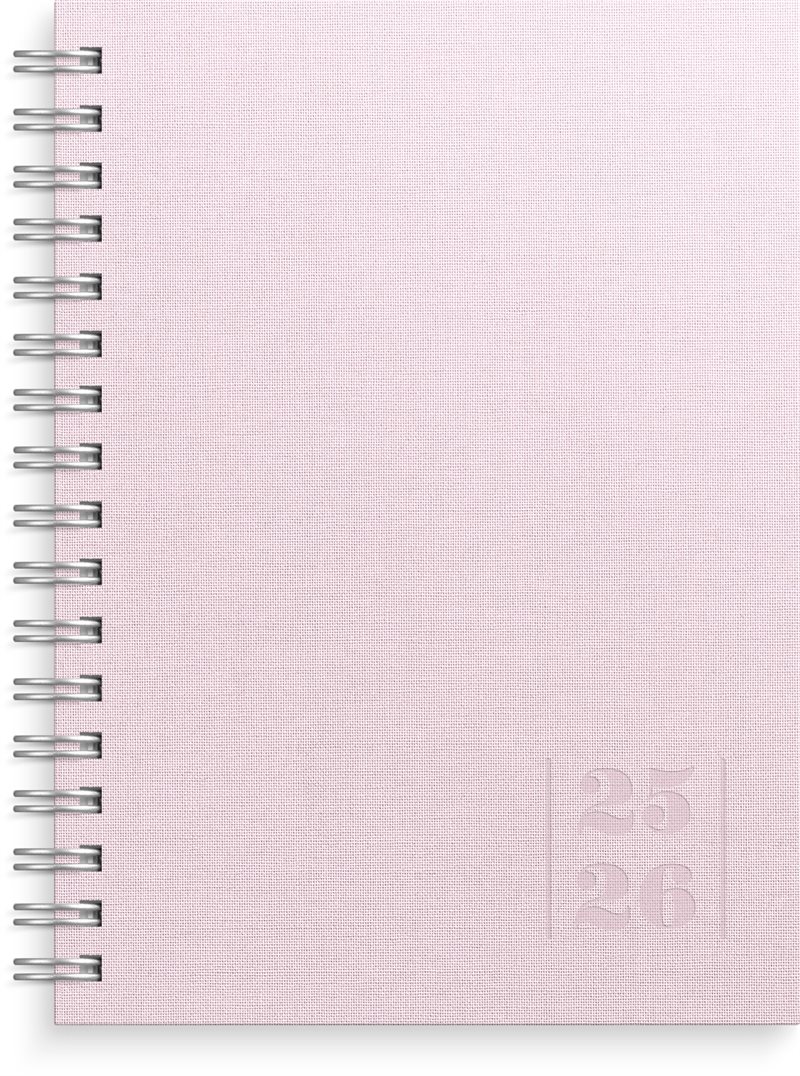 Kalender 25/26 Senator A6 Textile rosa