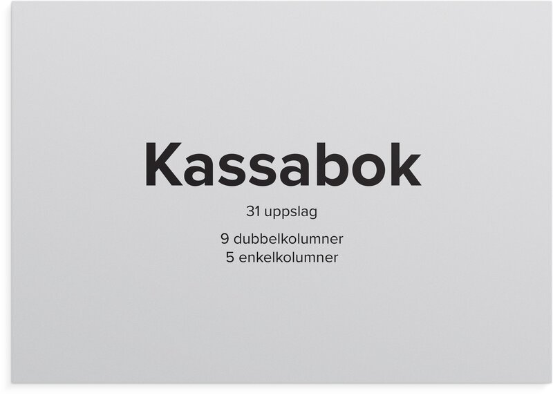 Kassabok A4L
