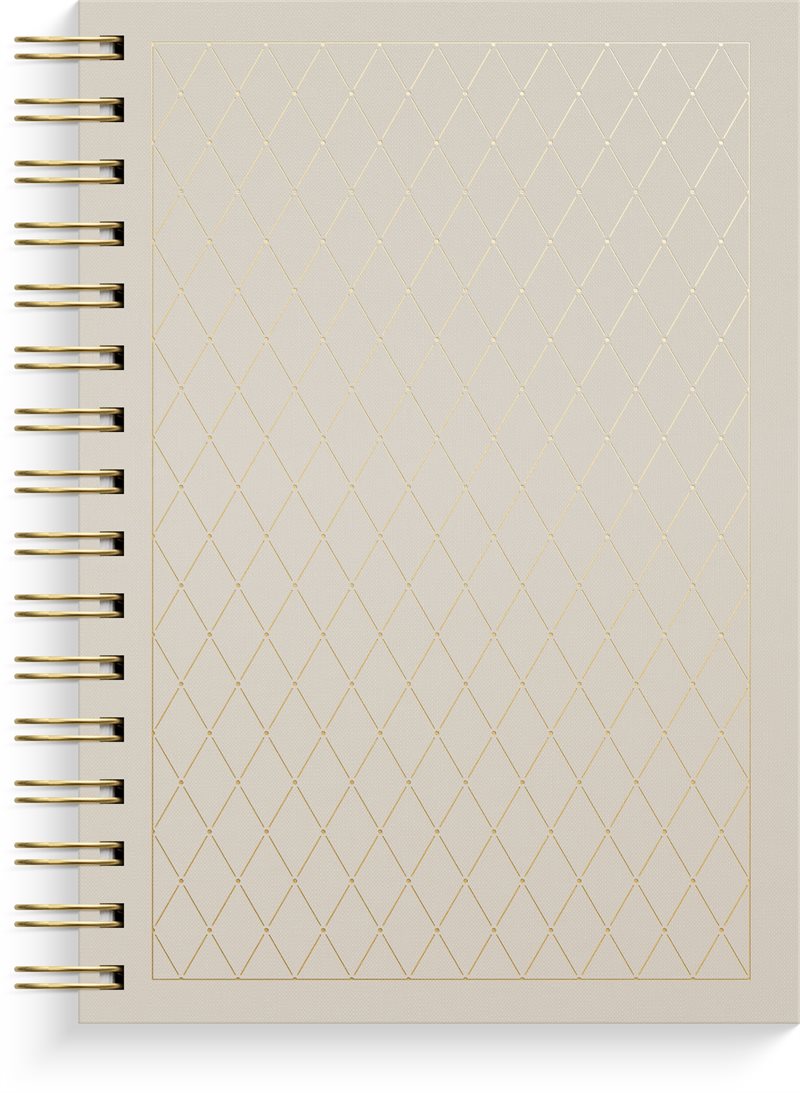 Anteckningsbok - Notebook - A5 Diamond Pattern