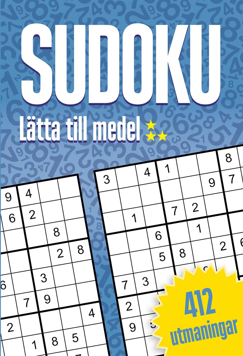 Sudoku : Lätta till medel, 412 utmaningar */**