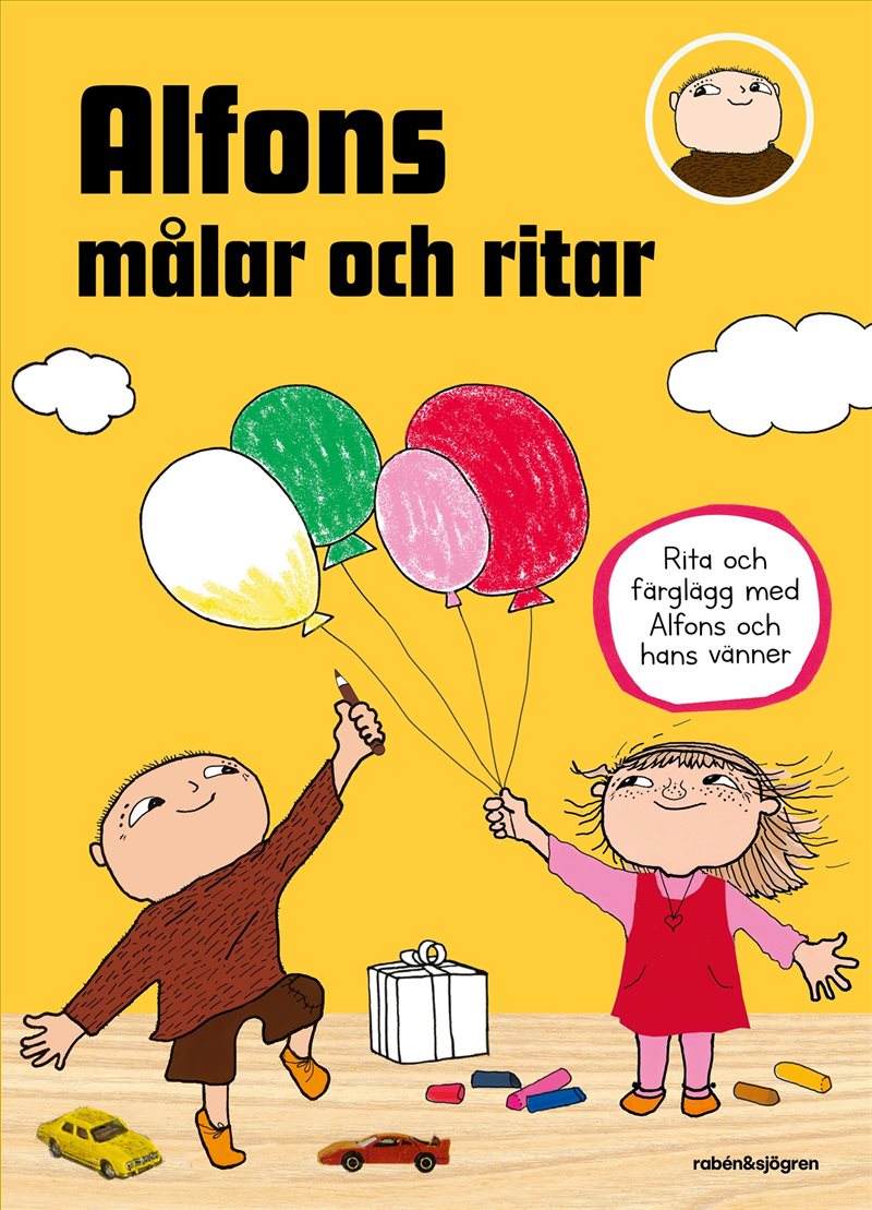 Alfons målar och ritar