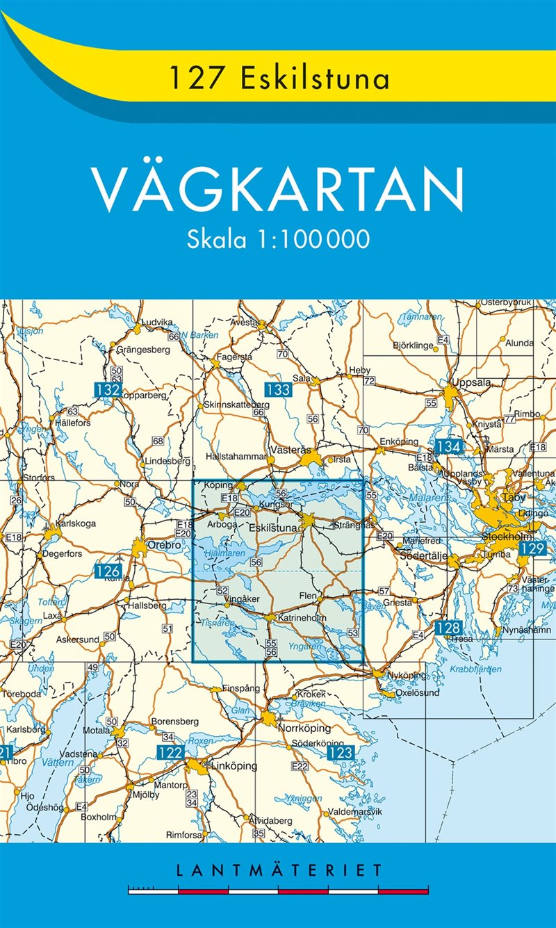127 Eskilstuna Vägkartan : 1:100000