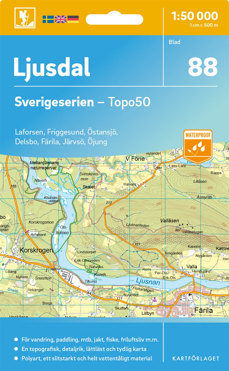 88 Ljusdal Sverigeserien Topo50
