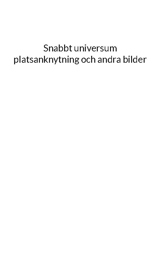 Snabbt universum platsanknytning och andra bilder