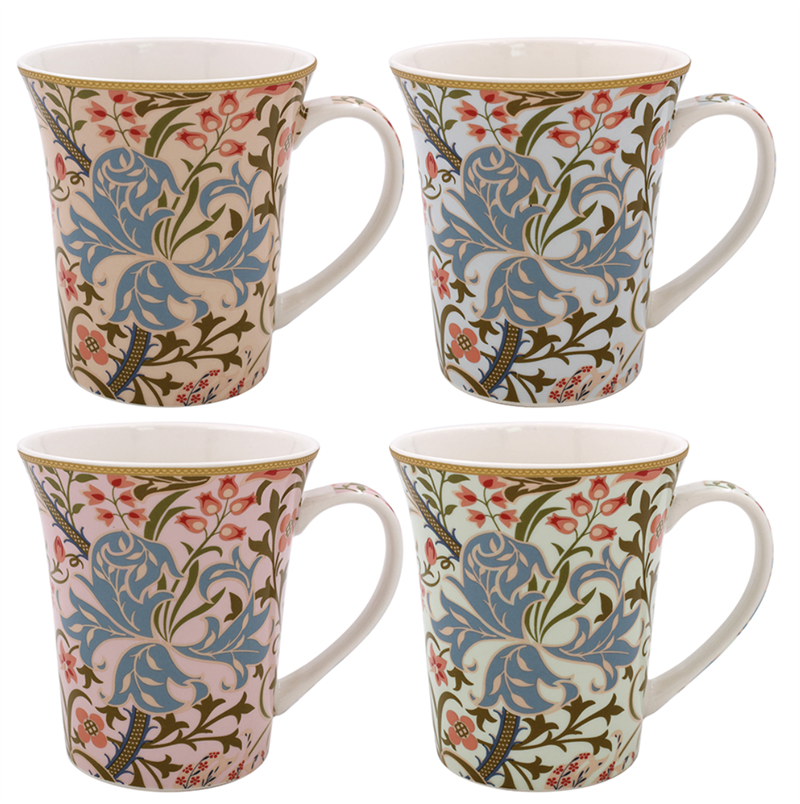 William Morris Golden Lily 4 muggar i presentförpackning