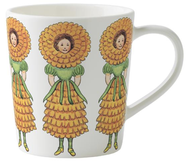 Elsa Beskow mugg Fru Ringblomma 40cl