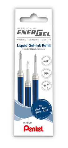 Refill PENTEL LR7 ENERGEL 0,7 blå 3/fp