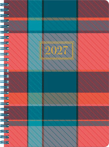 Designkalender - A5 Tartan 12 mån FSC