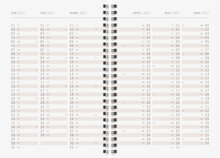 Designkalender - A5 Tartan 12 mån FSC