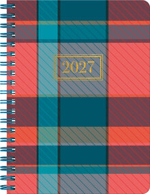 Designkalender - A6 Tartan 12 mån FSC