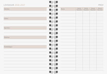 Designkalender - A6 Tartan 12 mån FSC