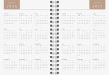 Designkalender - A6 Tartan 12 mån FSC