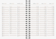 Designkalender - A6 Tartan 12 mån FSC