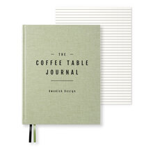 Coffee Table Journal Clean Green Leaf