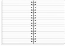 Anteckningsbok - Notebook - A5 Silver Flower