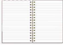 Anteckningsbok - Notebook - A5 Stripes