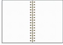 Anteckningsbok - Notebook - dotted A5 Flowery